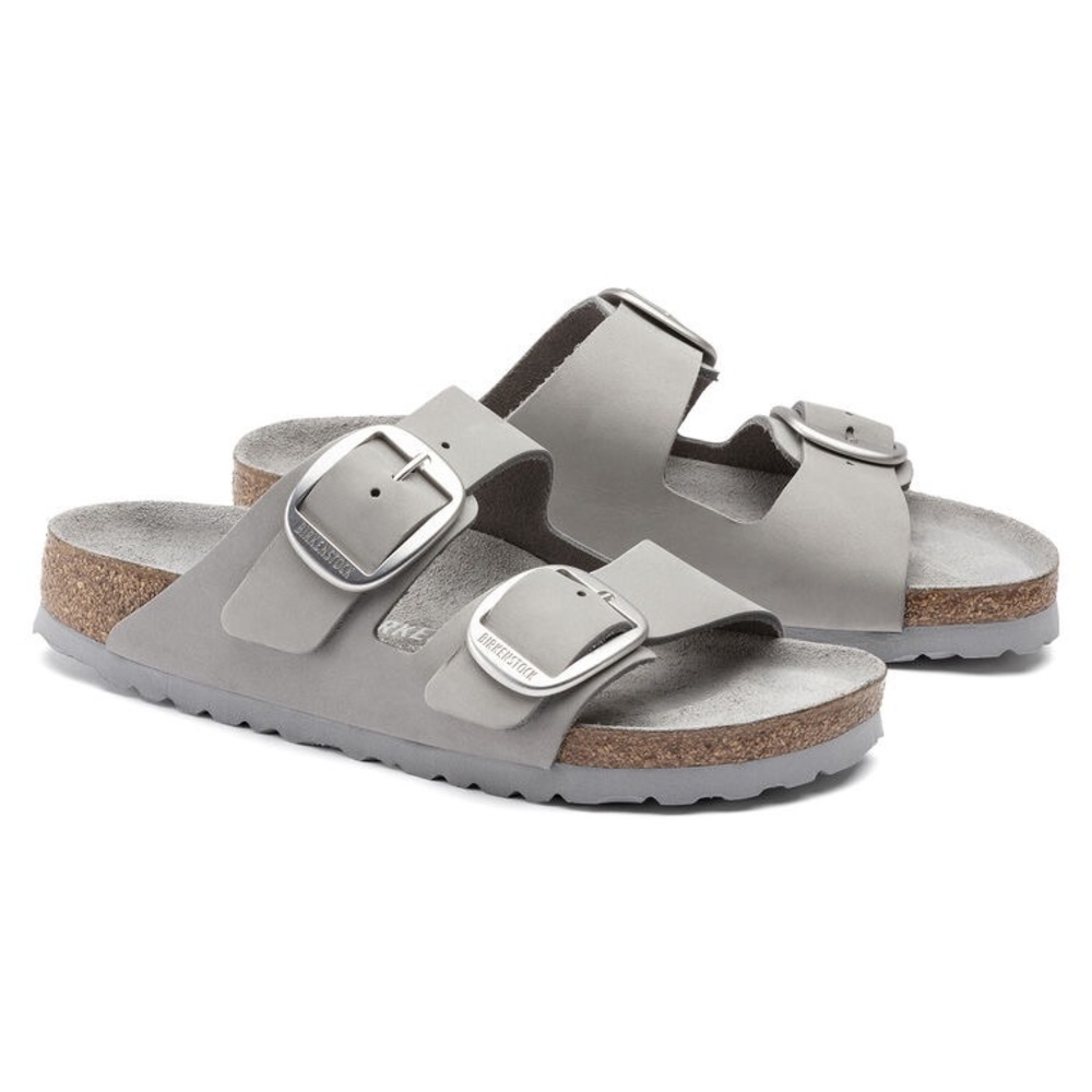 Birkenstock Big Buckle Sandal in Dove Gray